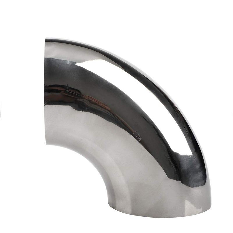 KOTVTM 3.5 Inch Stainless Steel Exhaust Elbow 90Â° Mandrel Bend Elbow - Thickness 16GA/.065" Wall Material SS304 Exhaust Tubing for Modified Exhaust Elbow Pipe, Stair Handrail (OD: 3.5") - Image 5